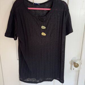 Zara Black Baggy Knit Two-Piece/Co-ord Set